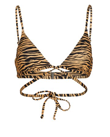 Jonathan Simkhai Harlen Zebra Bikini Top | INTERMIX®