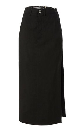 Terraio Tie-Detailed Striped Hemp-Blend Maxi Skirt By Jacquemus | Moda Operandi