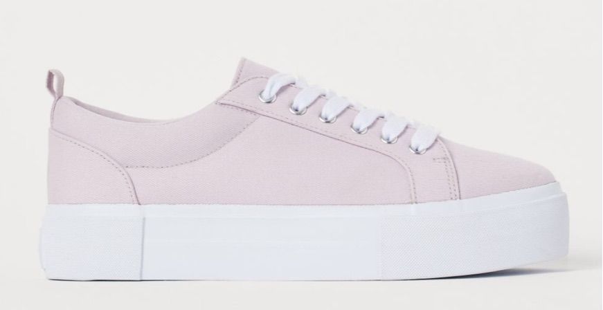 lilac sneakers h&m