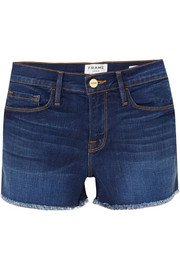 J Brand | Gracie distressed denim shorts | NET-A-PORTER.COM