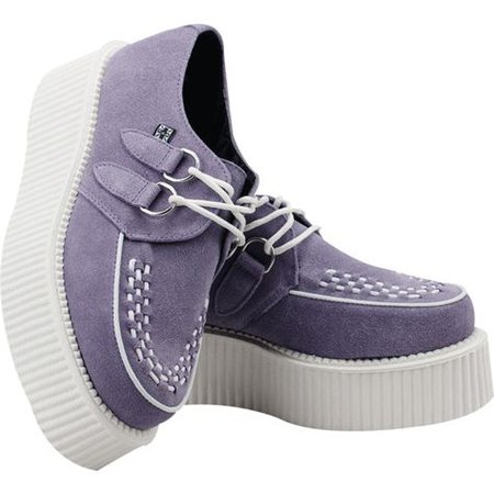 Pastel Purple Suede Creeper Shoes