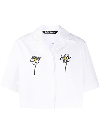 Palm Angels Daisy Logo Print Shirt - Farfetch