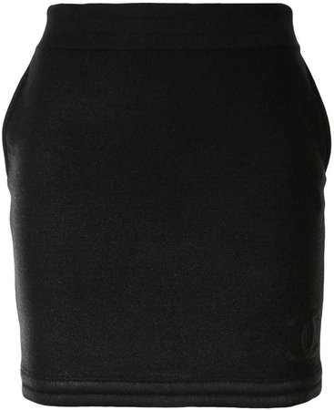 Chanel Pre Owned CC logos mini skirt