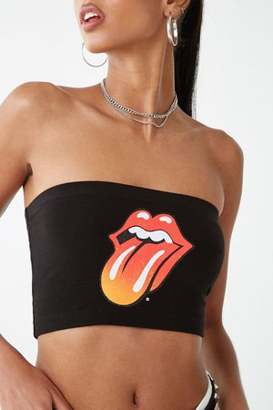 Rolling Stones Crop Top