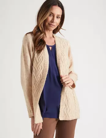Millers Long Sleeve Cable Cardigan | Millers