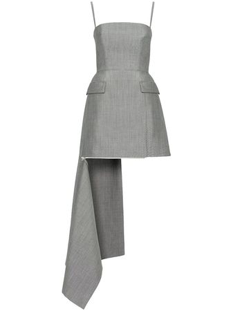Alexander McQueen Draped Wool Minidress - Farfetch