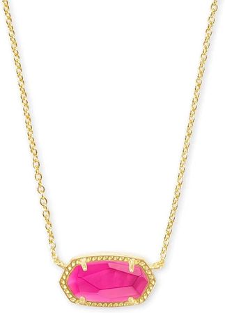 Amazon.com: Kendra Scott Elisa Pendant Necklace for Women, Fashion Jewelry, 14k Gold-Plated, Azalea Illusion : Clothing, Shoes & Jewelry