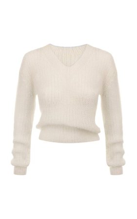 Amelie Embroidered Mohair-Blend Sweater By Anna October | Moda Operandi