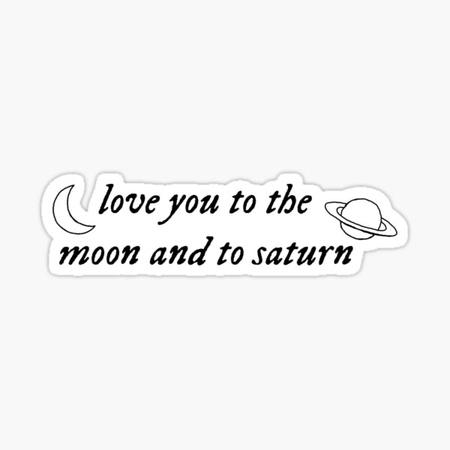 Taylor swift seven red bubble love you to the moon and to Saturn