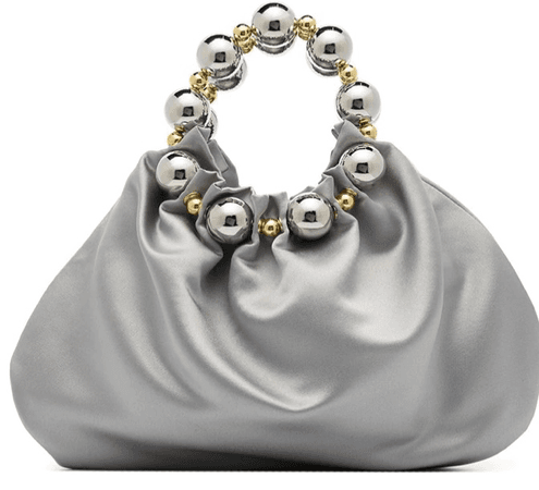 silver pearl bag