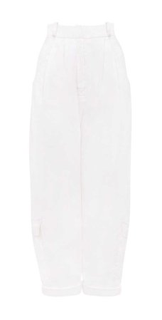 COTTON DRILL OVERSIZED TROUSERS