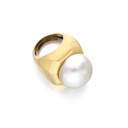 Vintage Gold And Cultured Pearl Ring Available For Immediate Sale At Sotheby’s