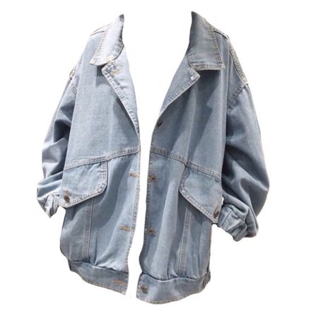 *clipped by @luci-her* Light Wash Denim Jacket
