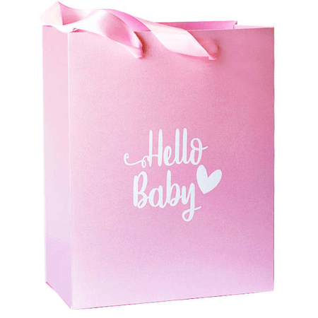 Hello Baby Pink Gift Bag