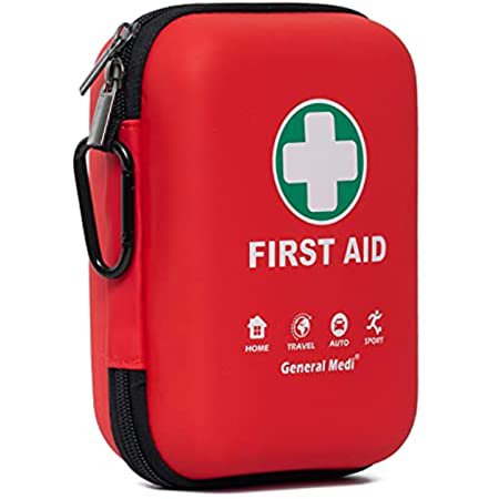 Amazon.com: 2-in-1 First Aid Kit (215 Piece) + Bonus 43 Piece Mini First Aid Kit -Includes Eyewash, Ice(Cold) Pack, Moleskin Pad and Emergency Blanket for Travel, Home, Office, Car, Workplace : Sports & Outdoors