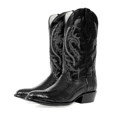 Black western Mexican botas boots