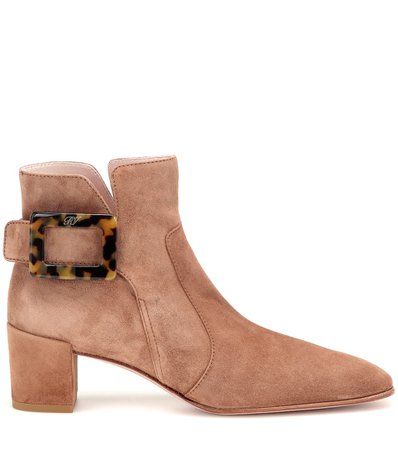 Polly Suede Ankle Boots | Roger Vivier - Mytheresa