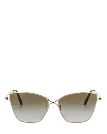 Oliver Peoples Marlyse Wire Cat Eye Sunglasses | INTERMIX®