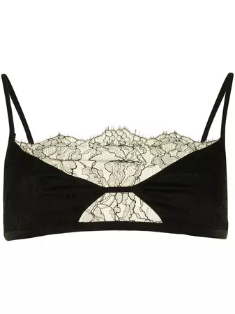 Dion Lee lace-panelled Triangle Bra - Farfetch