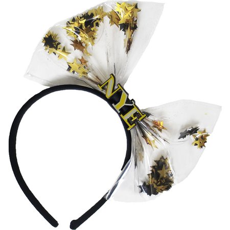 New Year's Eve Bow Headband 7 1/4in x 5 1/2in | Party City Canada