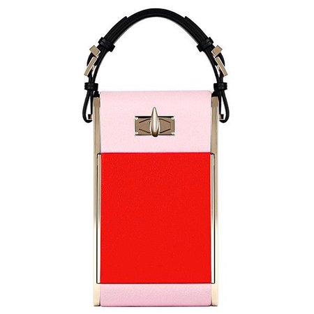 givenchy pink red clutch bag