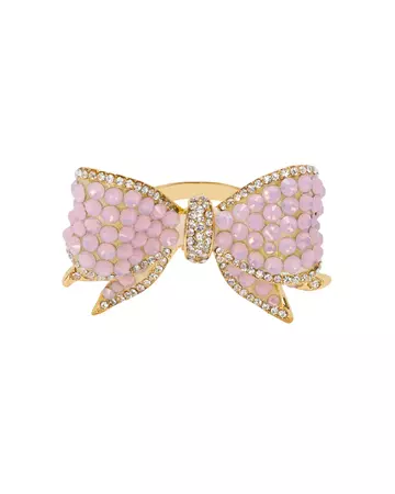 All Tied Up Rhinestone Pink Ring - Baby Pink – Meghan Fabulous