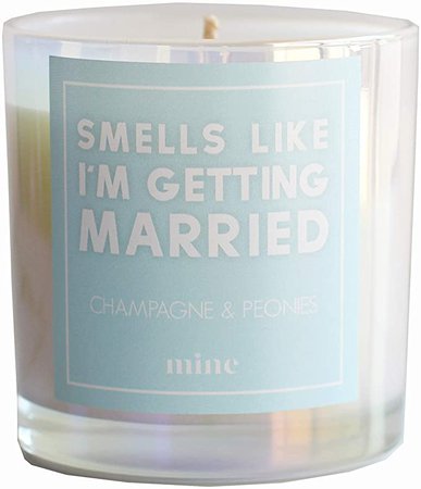 Amazon.com: The Mine Company Champagne and Peonies Scented Candle - Smells Like I'm Getting Married: Home & Kitchen
