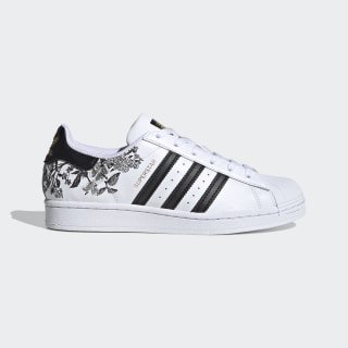 Women's Superstar Cloud White and Black Floral Shoes | adidas US