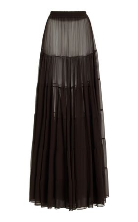 Tiered Silk Chiffon Maxi Skirt By Michael Kors Collection | Moda Operandi