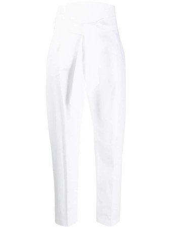High-Waisted Cropped Trousers