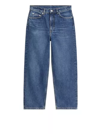 STRAIGHT CROPPED Jeans - Blue - Jeans - ARKET FR