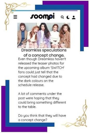 Dreamkiss Soompi article