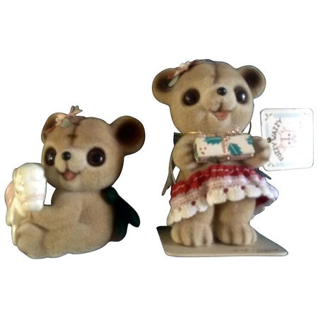 Josef Originals Anthropomorphic Fuzzy Bears Japan Vintage Figurines : Gumgumfuninthesun | Ruby Lane