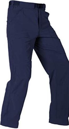 hiking pants blue front