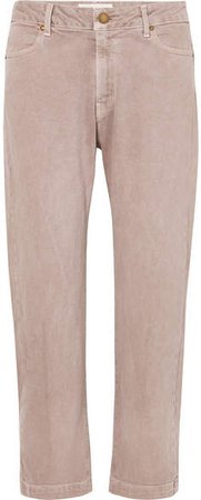 The Rambler Cropped High-rise Jeans - Pink