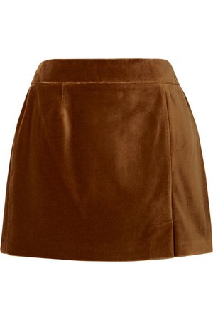 Bella Freud | Wool-velvet mini skirt | NET-A-PORTER.COM