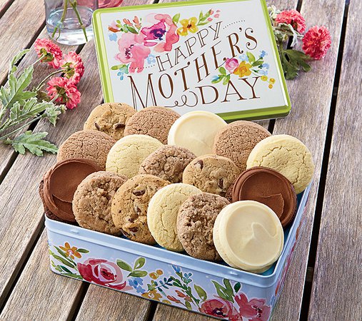Cheryl's Mother's Day Gift Tin - 16 Sugar-FreeCookies - Page 1 — QVC.com