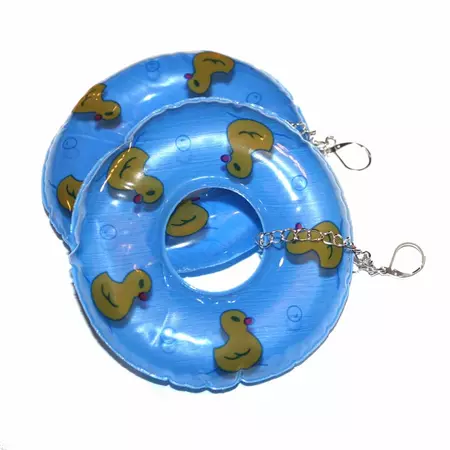Duckie Floaty Inner Tube Pool Toy Earrings Dollhouse Kawaii - Etsy Australia