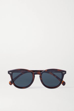Tortoiseshell Bandwagon round-frame tortoiseshell acetate polarized sunglasses | Le Specs | NET-A-PORTER