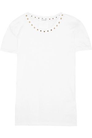 Valentino | The Rockstud embellished cotton-jersey T-shirt | NET-A-PORTER.COM