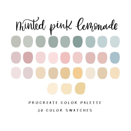 soft cottage core colour palette