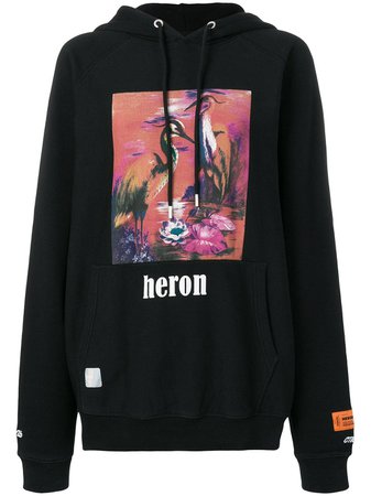 Heron Preston graphic print hoodie $359 - Buy SS19 Online - Fast Global Delivery, Price