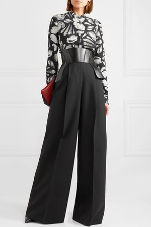 Alexander McQueen | Printed silk-crepe blouse | NET-A-PORTER.COM