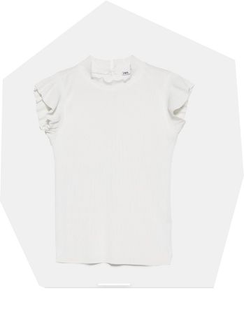 Zara white top