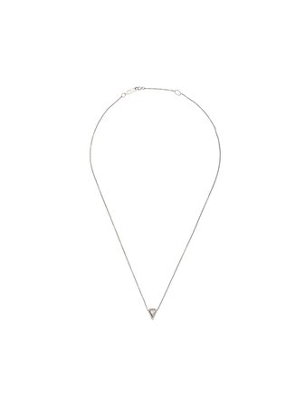 Eva Fehren 18kt White Gold The Mini Armour Diamond Pendant Necklace - Farfetch