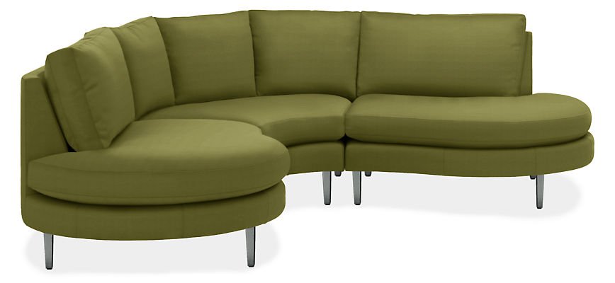 Jasper Curved Sectional - Modern Sectionals - Modern Living Room Furniture - Room & Board