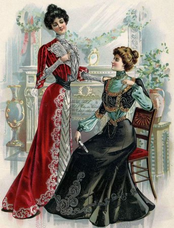1900s Fashion Plate