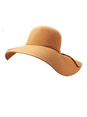 Luxury Divas Black Wide Brimmed Wool Floppy Hat at Amazon Women’s Clothing store: Sun Hats
