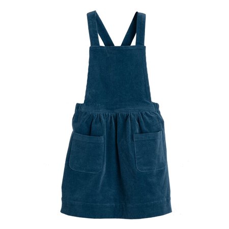 Millie Pinafore Dress, Blue - Kids Girl Clothing Dresses - Maisonette