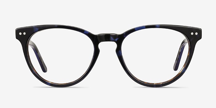 Notting Hill - Cat Eye Blue Floral Frame Eyeglasses | EyeBuyDirect